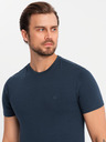 Ombre Clothing Sada tří kusů pánských bavlněncýh triček BASIC s kulatým výstřihem Ombre Clothing
