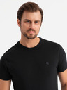 Ombre Clothing Sada tří kusů pánských bavlněncýh triček BASIC s kulatým výstřihem Ombre Clothing