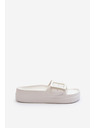 BIG STAR SHOES Dámské pěnové pantofle na platformě s přezkou Big Star