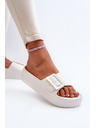 BIG STAR SHOES Dámské pěnové pantofle na platformě s přezkou Big Star