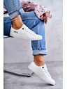 BIG STAR SHOES Dámské nízké kožené tenisky Big Star Bílé