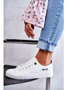 BIG STAR SHOES Dámské nízké kožené tenisky Big Star Bílé