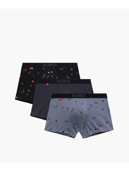 Atlantic Pánské boxerky ATLANTIC 3Pack - vícebarevné