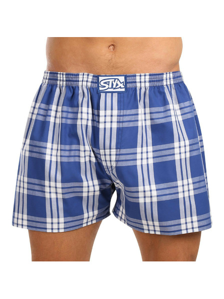 Styx Sada tří - pánské trenky Styx klasická guma nadrozměr vícebarevné