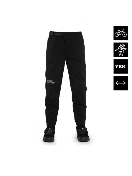 Horsefeathers Dětské bike kalhoty Stoker - black HORSEFEATHERS