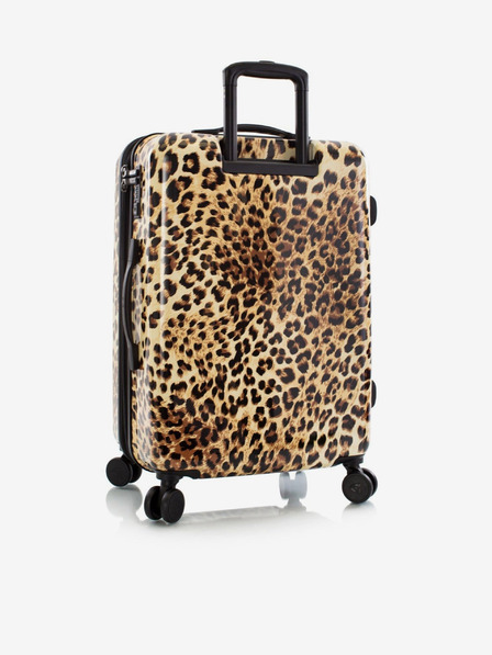 Heys Černo-hnědý vzorovaný cestovní kufr Heys Brown Leopard M