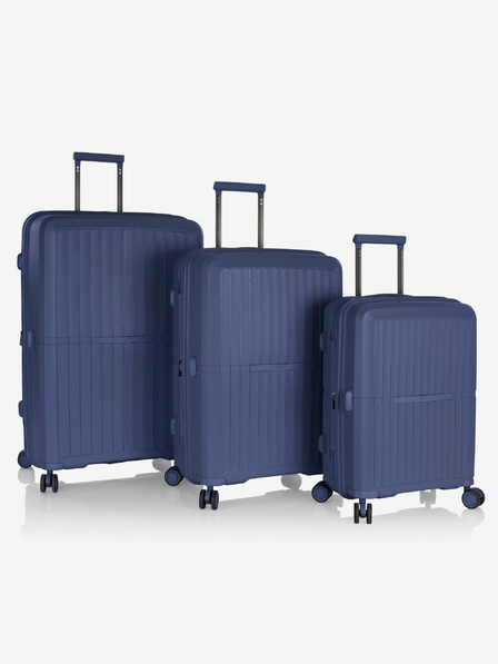 Heys Sada tŕí cestovních kufrů v modré barvě Heys Airlite S,M,L Blue