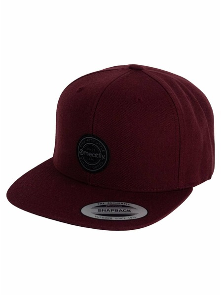 Meatfly Meatfly kšiltovka Hornet Snapback Black Round/Maroon | Černá | Velikost