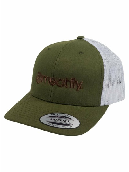 Meatfly Meatfly kšiltovka MF Logo Trucker Buck/White | Zelená | Velikost