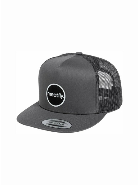 Meatfly Meatfly kšiltovka Nevil Trucker Snapback Dark Grey | Šedá | Velikost