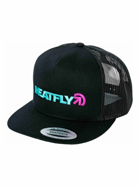 Meatfly Meatfly kšiltovka Percy Trucker Snapback Turquoise / Black | Černá | Velikost