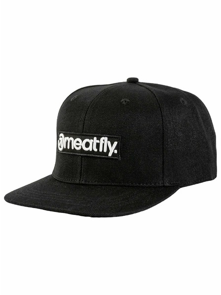 Meatfly Meatfly kšiltovka Tyler Snapback Black Basic Logo | Černá | Velikost