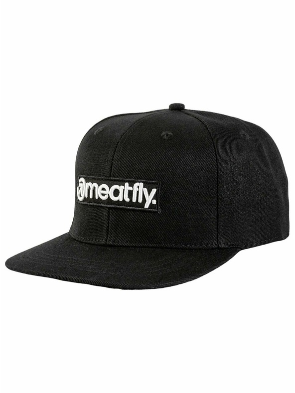 Meatfly Meatfly kšiltovka Tyler Snapback Black Basic Logo | Černá | Velikost