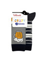 Bellinda CRAZY SOCKS 2x - Veselé ponožky 2 páry - černá - bílá