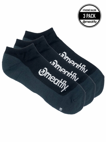Meatfly Meatfly ponožky Boot Triple pack Black | Černá | Velikost