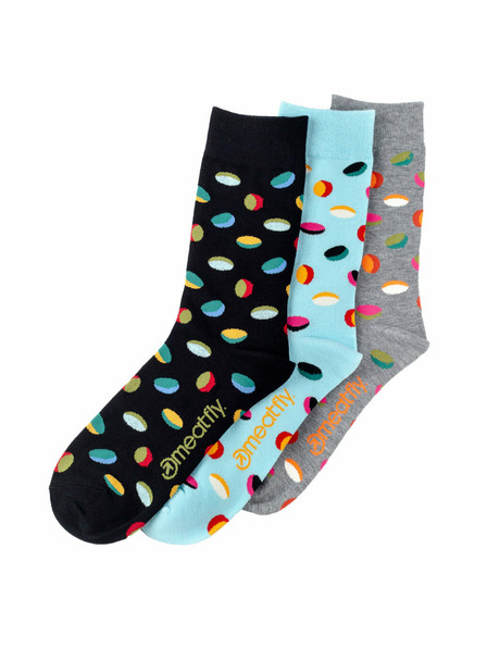 Meatfly Meatfly ponožky Oval socks Triple Pack | Mnohobarevná | Velikost