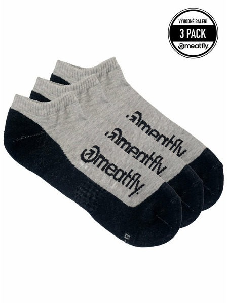 Meatfly Meatfly ponožky Boot Triple pack Grey | Šedá | Velikost
