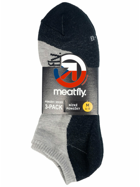 Meatfly Meatfly ponožky Boot Triple pack Grey | Šedá | Velikost