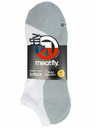 Meatfly Meatfly ponožky Boot Triple pack White | Bílá | Velikost