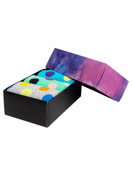 Meatfly Meatfly ponožky Lexy Gift Pack Grey Dots | Mnohobarevná | Velikost