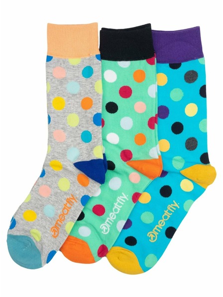 Meatfly Meatfly ponožky Lexy Gift Pack Grey Dots | Mnohobarevná | Velikost