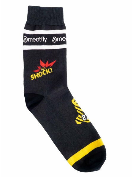 Meatfly Meatfly ponožky Big Shock Dakar Black | Černá | Velikost