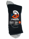 Meatfly Meatfly ponožky Long Triple Pack Bike Black | Černá | Velikost
