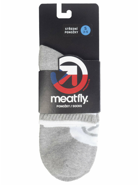 Meatfly Meatfly ponožky Middle White | Bílá | Velikost