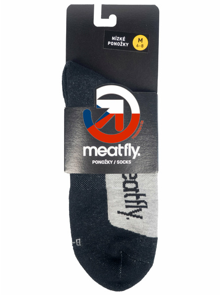 Meatfly Meatfly ponožky Boot Grey | Šedá | Velikost