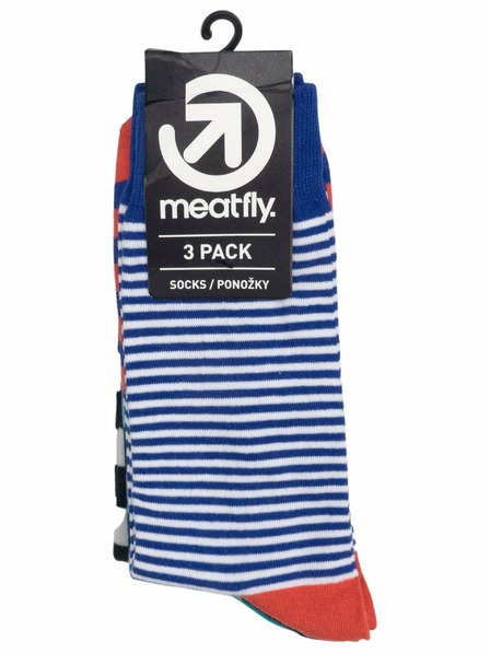Meatfly Meatfly ponožky Lexy Triple Pack Stripes | Mnohobarevná | Velikost