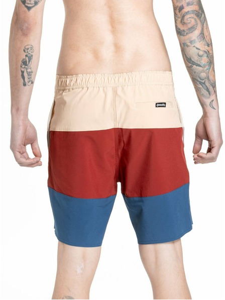Meatfly Meatfly pánské plavky Ernie Boardshorts 19" Navy / Latte | Modrá | Velikost