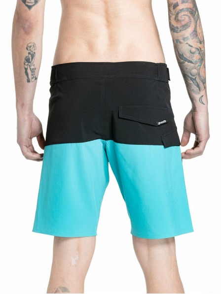 Meatfly Meatfly pánské plavky Mitch Boardshorts 21" Mint / Black | Modrá | Velikost