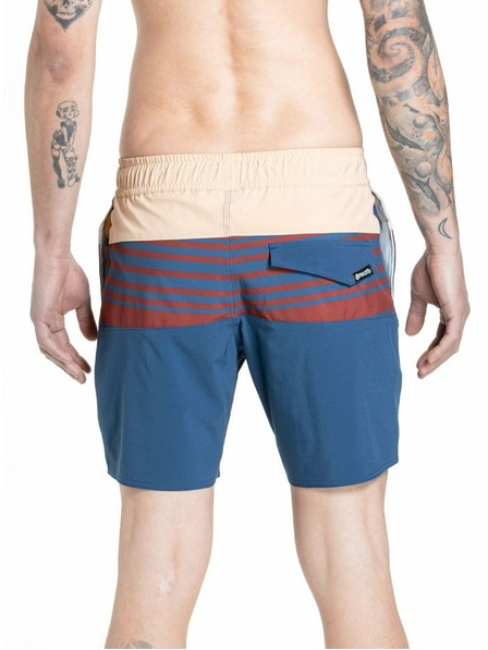 Meatfly Meatfly pánské plavky Keith Boardshorts 17" Navy / Latte | Modrá | Velikost