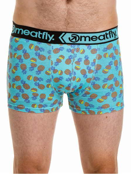 Meatfly Meatfly pánské boxerky Balboa Boxershorts Double Pack Pineapple | Černá | Velikost