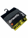 Meatfly Meatfly pánské boxerky Balboa Boxershorts Double Pack Grey Heather/Black | Černá | Velikost