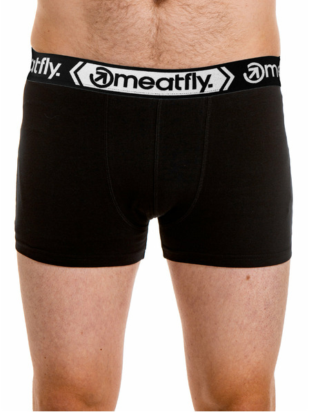 Meatfly Meatfly pánské boxerky Balboa Boxershorts Four Pack Black/Black | Černá | Velikost
