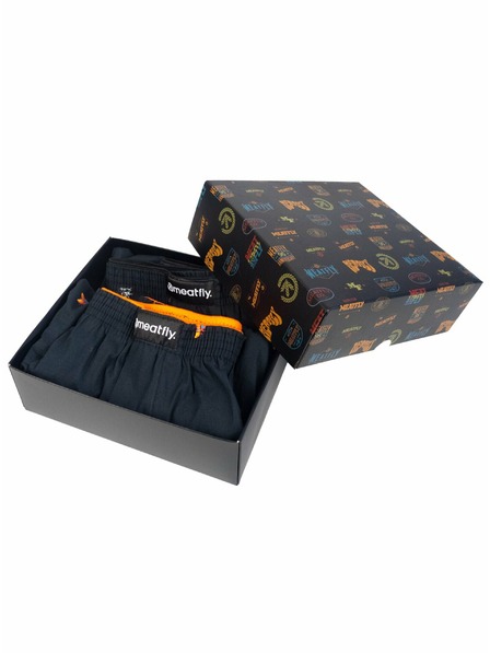 Meatfly Meatfly pánské trenýrky Agostino Flies Gift Pack | Černá | Velikost