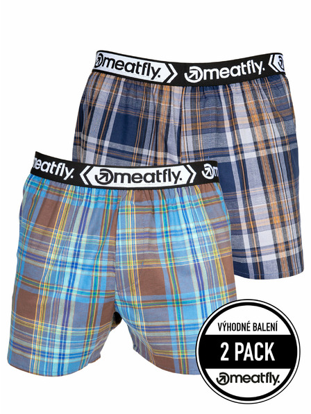 Meatfly Meatfly pánské boxerky Gigi Yellow / Brown | Žlutá | Velikost