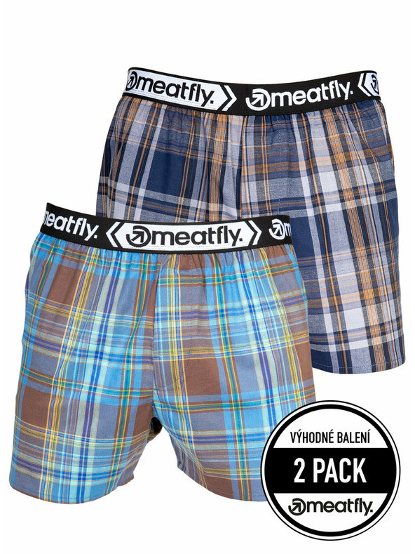 Meatfly Meatfly pánské boxerky Gigi Yellow / Brown | Žlutá | Velikost