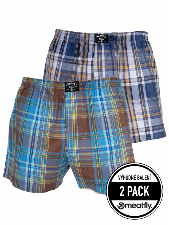 Meatfly Meatfly pánské boxerky Doug Yellow / Brown | Žlutá | Velikost