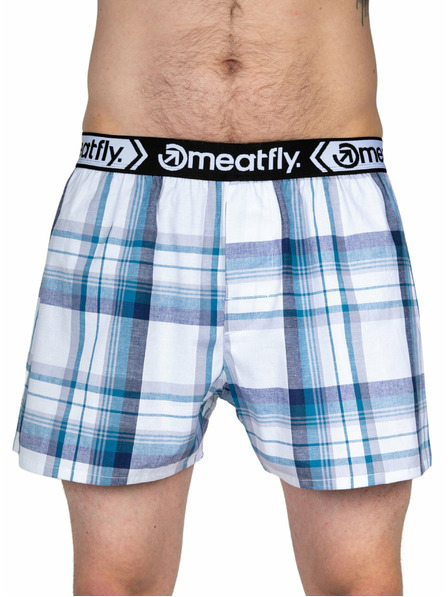 Meatfly Meatfly pánské boxerky Gigi White Red / Blue | Bílá | Velikost