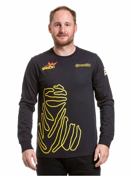Meatfly Meatfly pánské tričko s dlouhým rukávem Dakar Beduin Black | Černá | Velikost