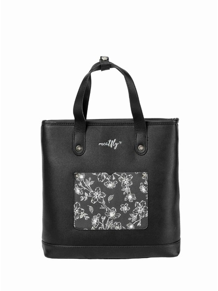 Meatfly Meatfly kabelka / batoh Kerry Blossom Black | Černá | Objem 7 L