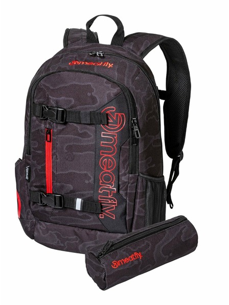 Meatfly Meatfly batoh Basejumper Morph Black 22 L | Černá | Objem 22 L