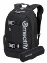 Meatfly Meatfly batoh Basejumper Black 22 L + PENÁL ZDARMA | Černá | Objem 22 L