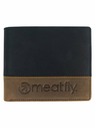 Meatfly Meatfly kožená peněženka Eddie Premium Black/Oak | Černá | Velikost
