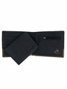 Meatfly Meatfly kožená peněženka Eddie Premium Black/Oak | Černá | Velikost