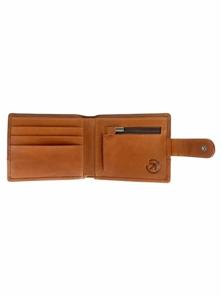 Meatfly Meatfly kožená peněženka Nathan Premium Brown | Hnědá | Velikost