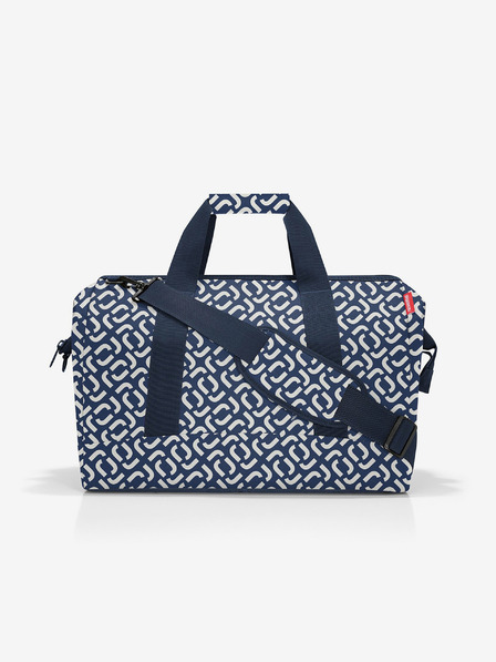Reisenthel Tmavě modrá vzorovaná cestovní taška Reisenthel Allrounder L Signature Navy
