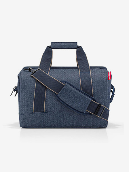 Reisenthel Tmavě modrá cestovní taška Reisenthel Allrounder L Herringbone Dark Blue